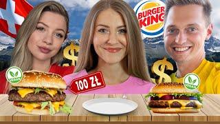 PRÓBUJEMY DROGIEGO VEGE BURGERA W SZWAJCARSKIM BURGER KING! 