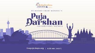 Mahant Swami Maharaj Morning Puja Darshan, Sydney, Australia, 9 Mar 2025 6:30 am (AEDT)