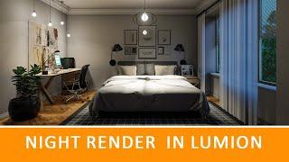 lumion interior render- lighting effects and settings tutorial (part 5-night lighting)