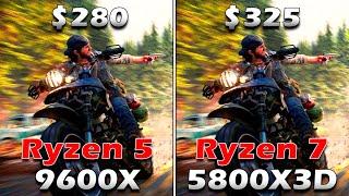 Ryzen 5 9600X vs Ryzen 7 5800X3D | PC Gameplay Benchmark Tested