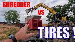 Rotochopper Shredder vs. Tires Showdown
