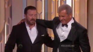 Mel Gibson vs Ricky Gervais (Golden Globes 2016 humiliation)