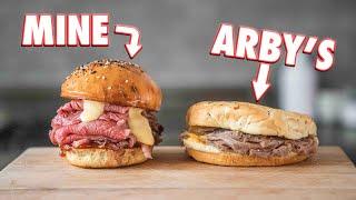 Making The Arby's Beef 'N Cheddar At Home | But Better