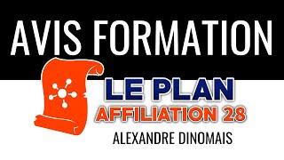 Avis Formation en ligne : Plan Affiliation28 (Alexandre Dinomais)