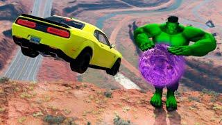 Car VS Hulk Portal Trap | BeamNG Drive | BimTestCrash