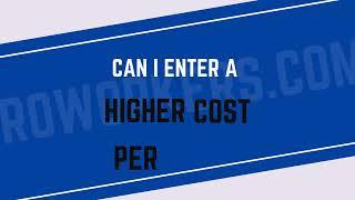 Assigning a Higher Cost per Task for a Campaign