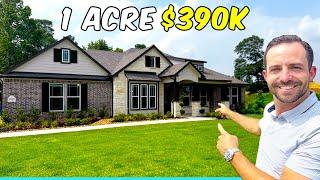 INSIDE 1 Acre Houston Texas Homes Starting At $390,000! INSANE PRICES