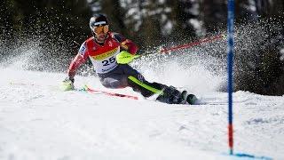 Michael Ankeny 3rd - Slalom Run 1 & 2 - 2016 U.S. Alpine Championships