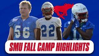 SMU Football Practice Highlights: Mustangs continue to work tackling in fall camp