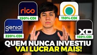 INVESTIMENTOS PARA INICIANTES QUE ESTÃO PAGANDO MUITO (TUDO RENDA FIXA)