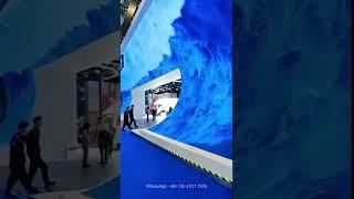 Curved video wall Innovative LED screen #ledvideowall #indoorledscreen #indoorleddisplay