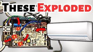 Mini Split Ac Circuit Exploded After Electricity Surge, Repair