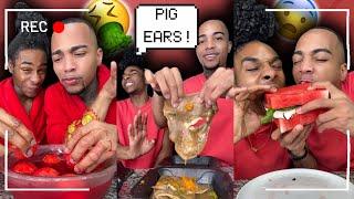 FUNNY FOOD REVIEW (PIG EARS + PIG FEET + KOOL-AID LEMONS)