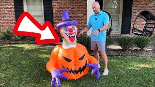 Halloween Inflatables Halloween Blow Up Yard Decorations Outdoor Halloween Decorations Built-in LED