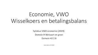 VWO Domein H H2 8 Wisselkoers