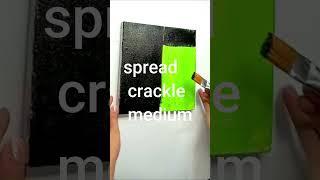 #shorts #how to use crackle medium on canvas # cracks on canvas # easay decor #diy cracks #