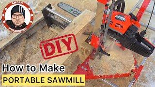 100 Dollars | DIY Portable Sawmill NORWOOD PortaMill (+PLANS)⬇️