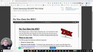 Do you owe the IRS? - Carlos Samaniego EA| Tax Debt Consultant