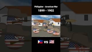 Philippine - American War #usa #america #philippines #shorts #countryballs