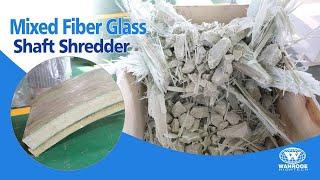 Fiberglass Recycling Machine Glass Fibre Reinforced Plastic Double Shaft of  Shredder Machine