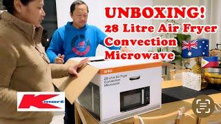 UNBOXING ANKO KMART 28 LITRE AIR FRYER CONVECTION MICROWAVE/PWEDE MAG AIR FRY,BAKE,GRILL & MICROWAVE
