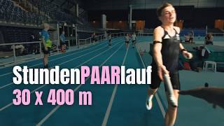 Als Team in der Halle: 161. StundenPAARlauf Leipzig ‍️ | race vlog