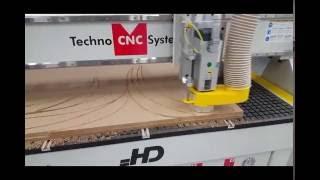 Techno HD Series 4x8 CNC Router Cutting  MDF