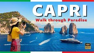 Capri Italy Walking Tour 2024: A 4K Walk through Paradise