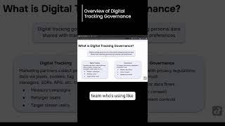 How can digital tracking governance ensure compliance?
