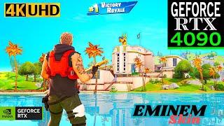 Fortnite Eminem Skin Gameplay | RTX 4090 4K Max Graphics + RTX ON | Chapter 2 Remix #fortnite