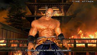 Tekken 5 - All Heihachi Time Attack Cutscenes PS2 Gameplay UHD (PCSX2)