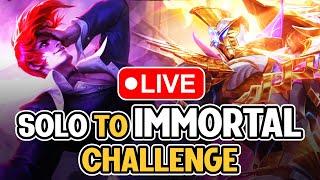 Post-Dinner Strim | SOLO to IMMORTAL Challenge DAY1 |🟢 MLBB Live Stream