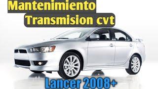 Como cambiar liquido y los 2 filtros de transmision cvt / lancer 2008+