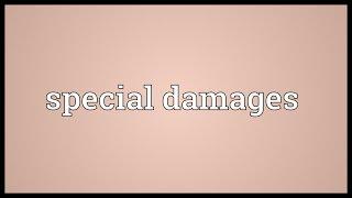 Special damages Meaning