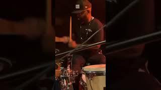 Wes Watkins (DC hip-hop drummer) grooving with The Junk Hat by BaldMan Percussion!