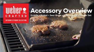 Weber Crafted Accessories Overview | Weber Crafted System | Flat Top & Roasting Basket