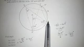 Circle theorem with Application on Exam questions