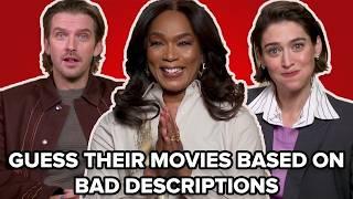 Angela Bassett, Lizzy Caplan, and Dan Stevens from Zero Day Play Bad Descriptions