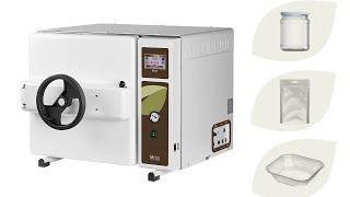 Petit stérilisateur autoclave pour la R&D de Conserves et Emballages | TERRA Food-Tech®