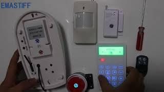 G3G Touch Security GSM ALARM SYSTEM support menu operation