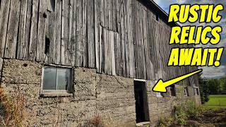 Digging for Treasures in a 140 YEAR OLD BARN & ABANDONED Antique Store - Round 2!