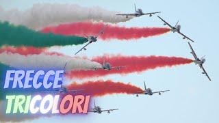 Graceful Italian Frecce Tricolori Evening show .. California Capital Airshow 2024