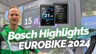 Bosch Eurobike 2024  | Technik Highlights 2025 | KI basierte Range Control, Eco+ Modus, eShift