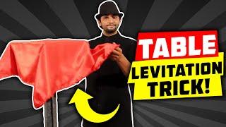 BEST TABLE LEVITATION MAGIC TRICK! (Floating Table Magic Trick) 