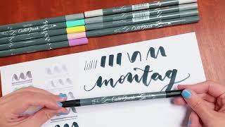 Online Calli.Brush Pens: Handlettering Stifte im Test | Deutsch/German