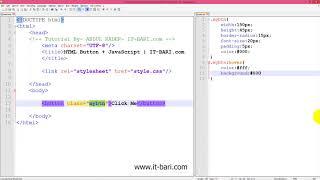 57  Button and JavaScript  IT Bari com   Web Design Bangla Video Tutorial