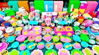 7 Minutes Satisfying with Unboxing Hello Kitty Kitchen Set | ASMR Cute Lovely Tiny Cooking Set Game