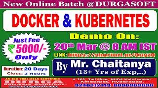 DOCKER & KUBERNETES Online Training @ DURGASOFT