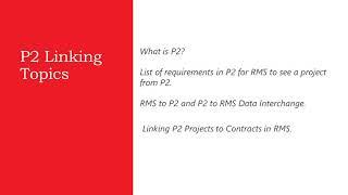 How to Link P2 to RMS