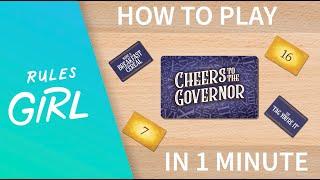 How to Play Cheers! in 1 Minute  - Rules Girl